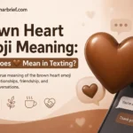 Brown heart emoji meaning and what 🤎 means in texting, friendship, relationships, and everyday conversations