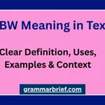 BBW Meaning in Text: Clear Definition, Uses, Examples & Context