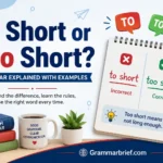 To Short or Too Short grammar explained with examples and correct usage