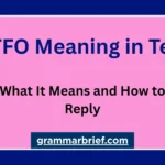 GTFO meaning in text and what GTFO means