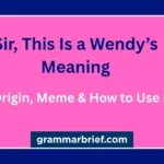 Sir, This Is a Wendy’s meaning, origin, meme, and how to use it