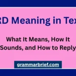 ARD meaning in text and how to reply