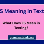 FS Meaning in Text: What Does FS Mean in Texting?