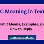 GC meaning in text explained with examples and how to reply