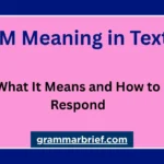 SM meaning in text and how to respond to SM in a message
