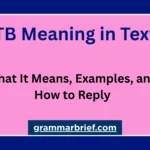 TB meaning in text explained with texting examples and replies