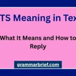 TSTS meaning in text and how to reply to the abbreviation