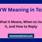 WYW meaning in text explained with examples and how to reply
